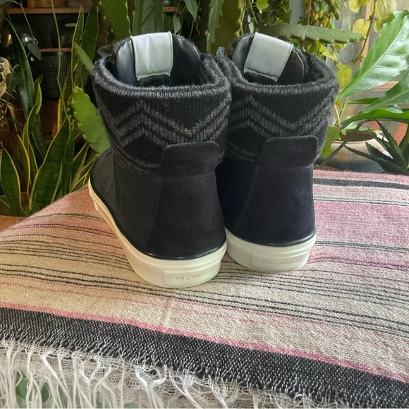 Louis Vuitton Black and Gray High-Top Sneakers - Picture 5 of 10
